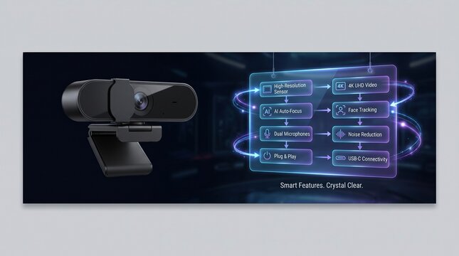 4k webcam with ai features and usbc connectivity