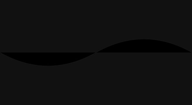 Minimalist abstract sine wave motion smooth fluid animation black animation