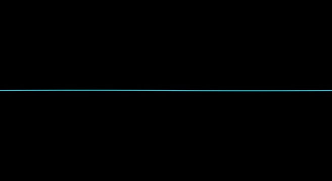 Minimalist blue sine wave animation on animation black background, for tech motion
