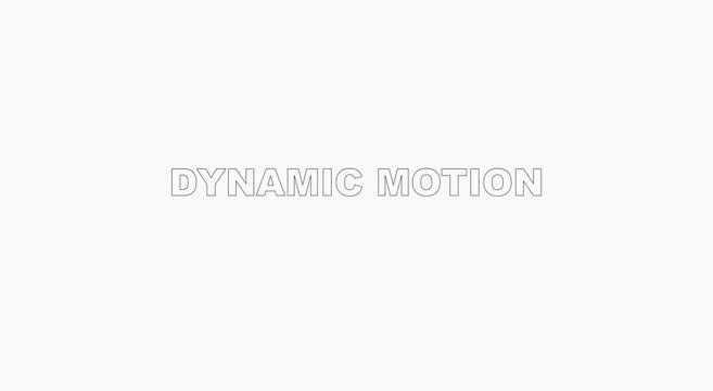 Minimalist dynamic motion typography animation on clean animation white background