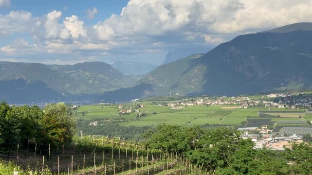 the landscape of Eppan / Appiano in South Tyrol, Italy