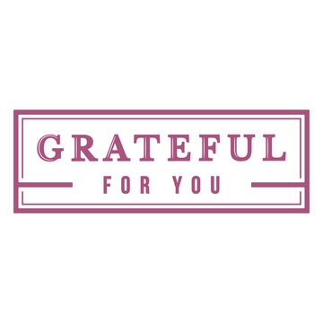 The grateful for you logo