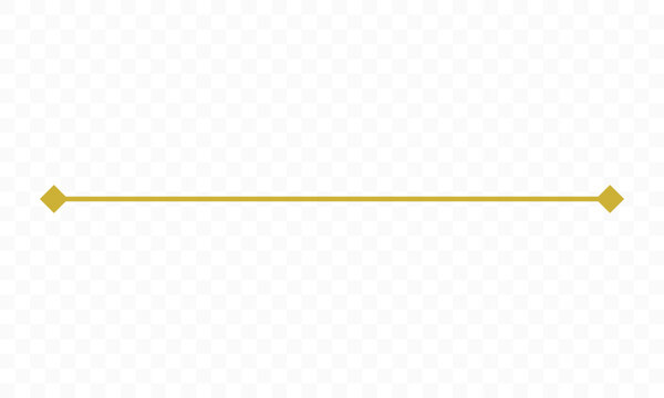 Horizontal line with diamond ends vector icon, simple straight divider element, decorative border graphic design, classic underline symbol for text separation, clean stroke art isolated.