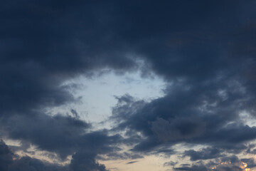 Fototapeta premium Dark Storm Clouds Gathering in Sky