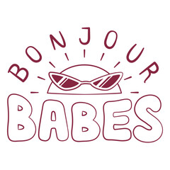 Bonjour babes logo © Vexels