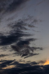 Fototapeta premium Dramatic Clouds at Dusk