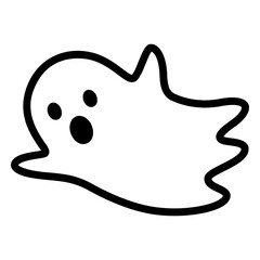 Simple outline ghost sketch design for t-shirt design © Vexels