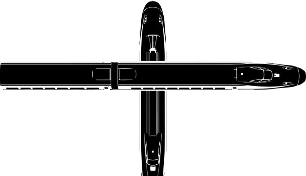 Industrial, metallic, black, vector, T-shaped, machinery, equipment, mechanical, engineering icons