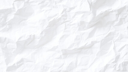 Obraz premium Crumpled white paper texture background with wrinkles and creases everywhere smoothly