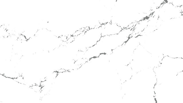 Gray cracks and scratches on white surface with rough texture and broken lines pattern