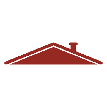 Stylish minimalist house roof graphic