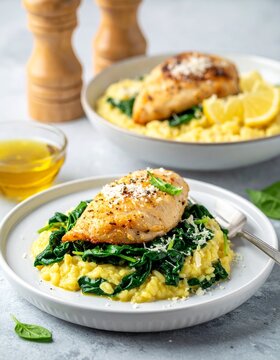 H&auml;hnchen mit Zitronen-Orzo