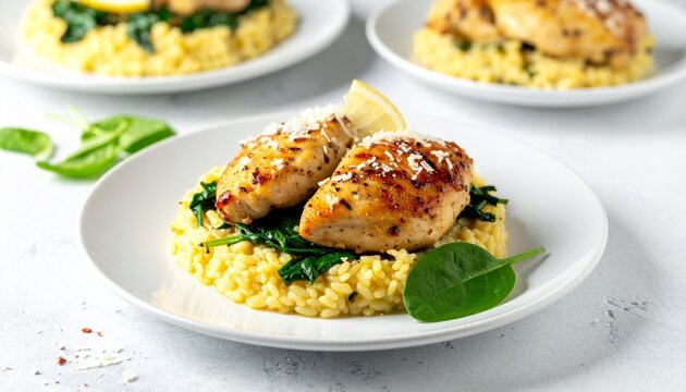 H&auml;hnchen mit Zitronen-Orzo