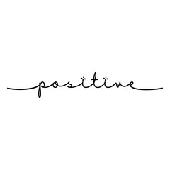 Obraz premium Elegant positive quote design