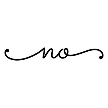 Stylish handwritten no quote design
