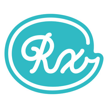 Stylish rx logo design for healthcare branding