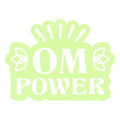 Fototapeta premium Om power logo
