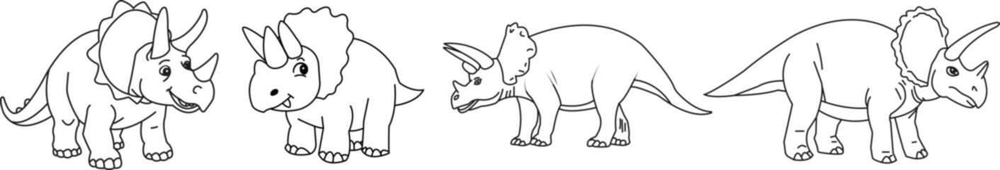 Stegosaurus Dinosaur Coloring Page for Kids, Printable Cartoon Dino Outline © Sakib8771