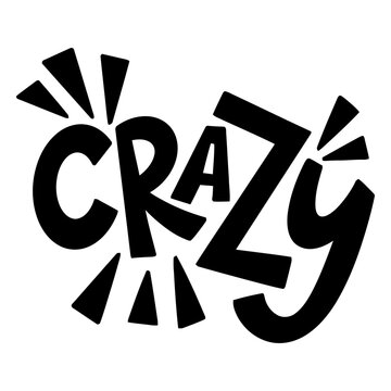 Playful crazy typography design
