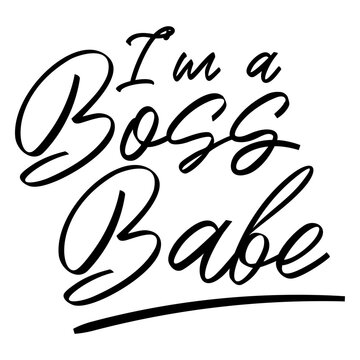 Boss babe motivational quote design