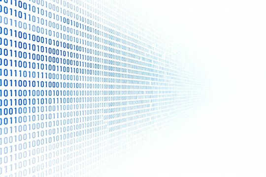 Blue Binary Code Digital Background