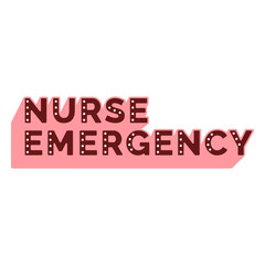 Obraz premium Nurse emergency flat