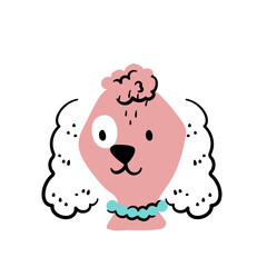 Fototapeta premium Cute cartoon dog illustration with a playful expression for t-shirt design