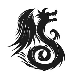 Obraz premium Majestic dragon creature illustration design