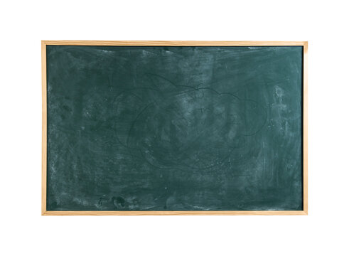 School chalkboard isolated PNG on transparent background, classic blackboard for education and classroom concepts