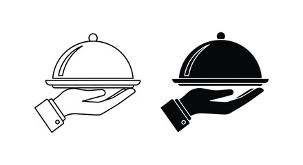 Hand holding food service dome lid © MOHAMMAD ALI