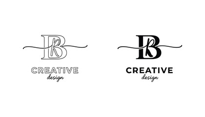 Elegant monogram logo with creative design text © MOHAMMAD ALI