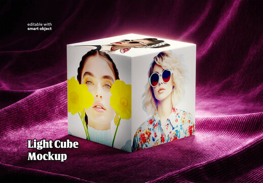 Light Cube Mockup