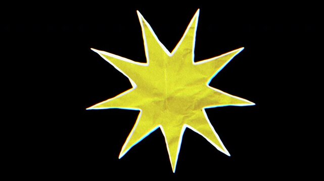 Retro Sunburst Star