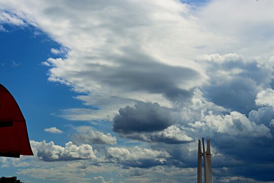 clouds over the city
