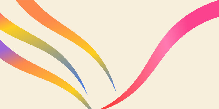 Dynamic Color Lines Splashes Pattern. Vector Background with Flowing Rainbow Lines. Curve and Wave Swirl Ribbons Bg.