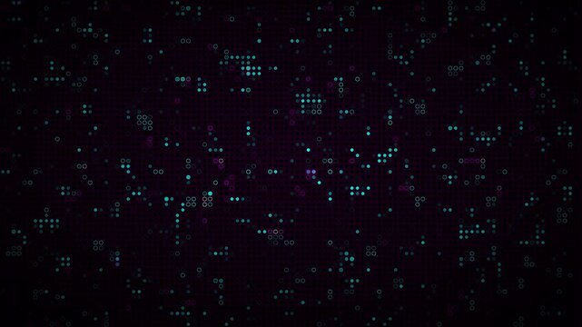 4K Neon Digital Network Background for Creative Technology, Future Innovation and Virtual Connectivity
