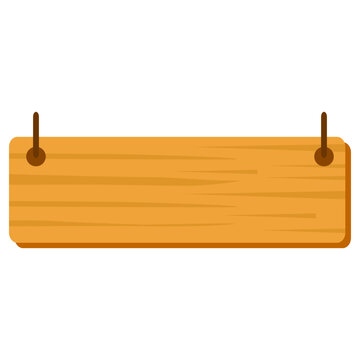 Wooden Board Sign Text Box
