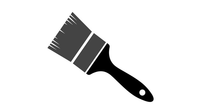 Paint brush icon for painting and decorating projects