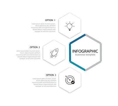 modern design template for infographics whit 3 option or steps.