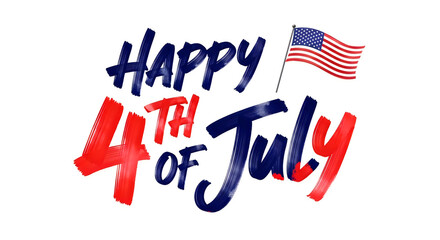Obraz premium Happy 4th of july american independence day celebration