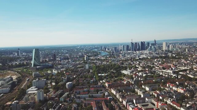  beautiful landscape - frankfurt am main at sunset 