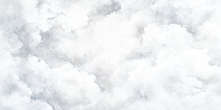 Abstract soft gray and white watercolor splash texture mimicking cloudy sky or subtle marble stone vector illustration.