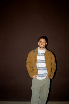 Student posing