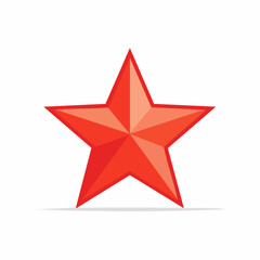 Obraz premium Red Star Icon