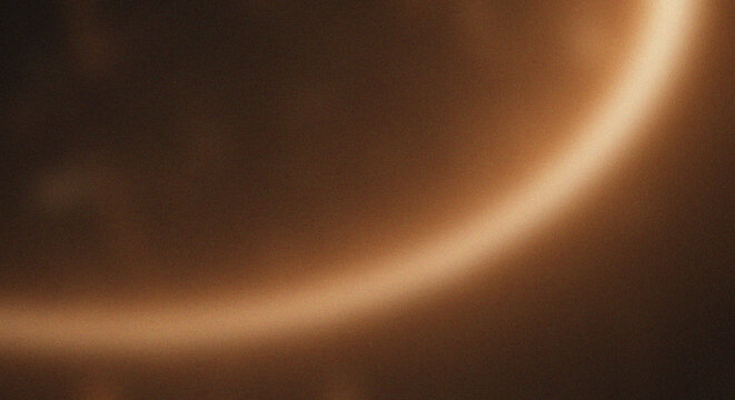 Solar Eclipse with Glowing Sun Corona in Space