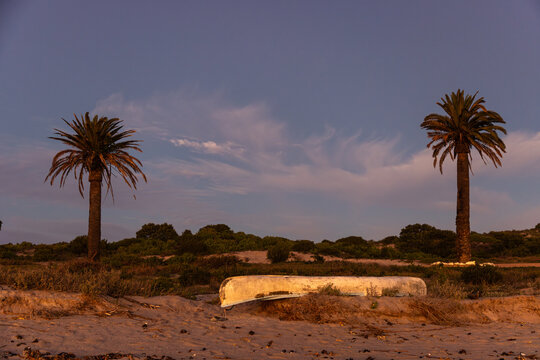 sunrise, rocky coastline, Shelley Point, Western Cape, South Africa