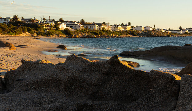 sunrise, rocky coastline, Shelley Point, Western Cape, South Africa