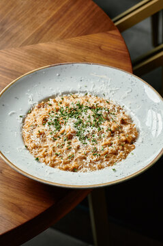 Risotto plate on a table