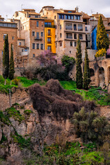 Obraz premium Spain. Cuenca. Castile La Mancha. Summer tourism and travel in Spain. Spanish Architecture and History