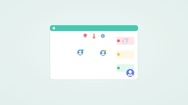 A video showcasing various social media icons on a computer screen